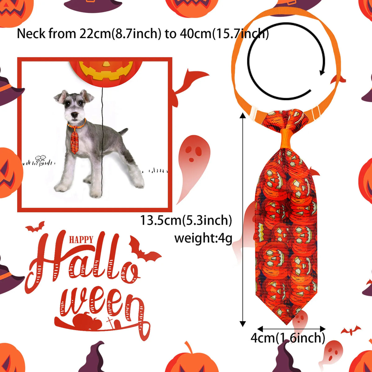 Halloween Dog Bow Tie 10-Pack