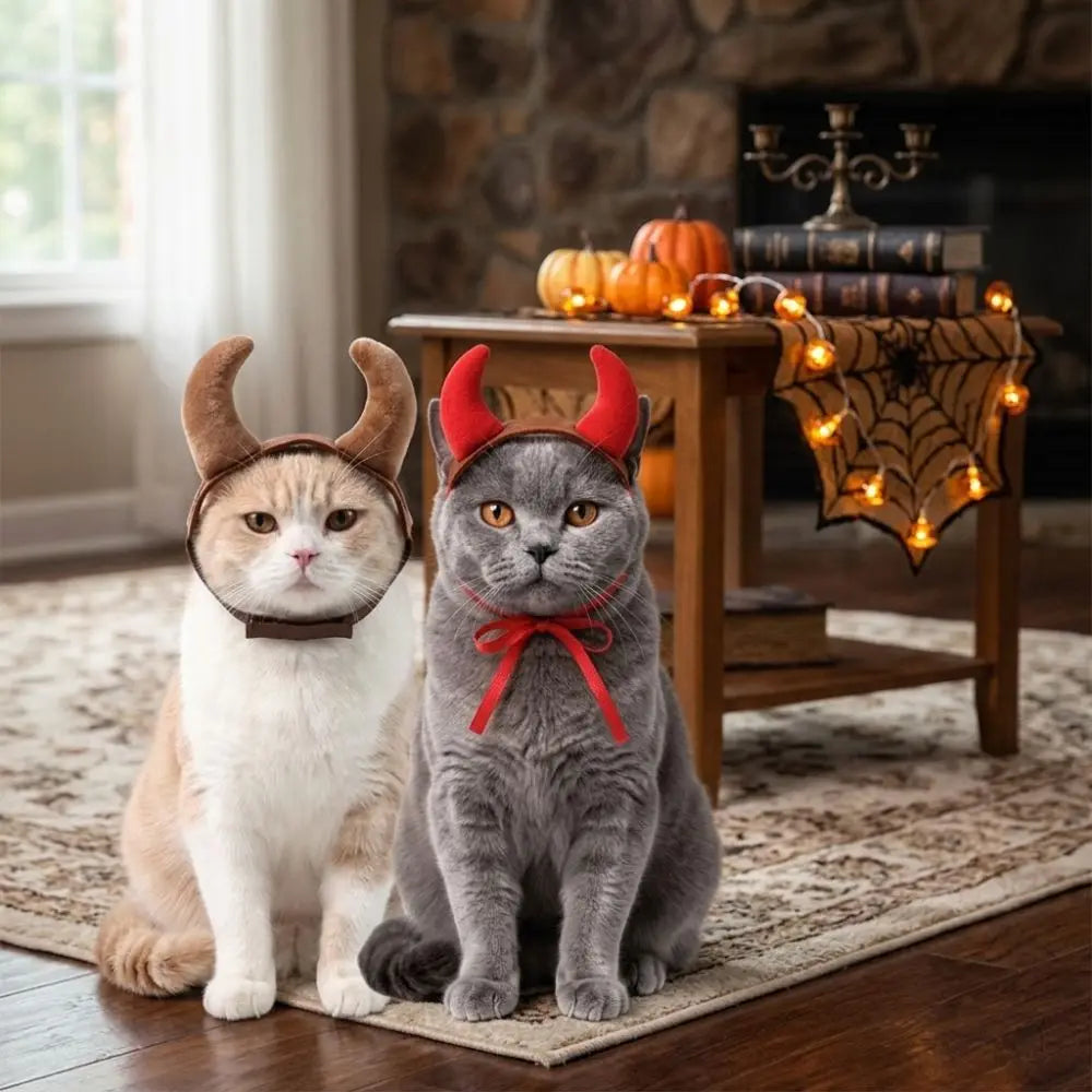 Devil Horns Headband for Dogs