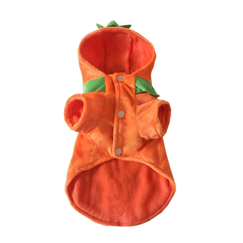 Halloween Pumpkin Dog Hoodie