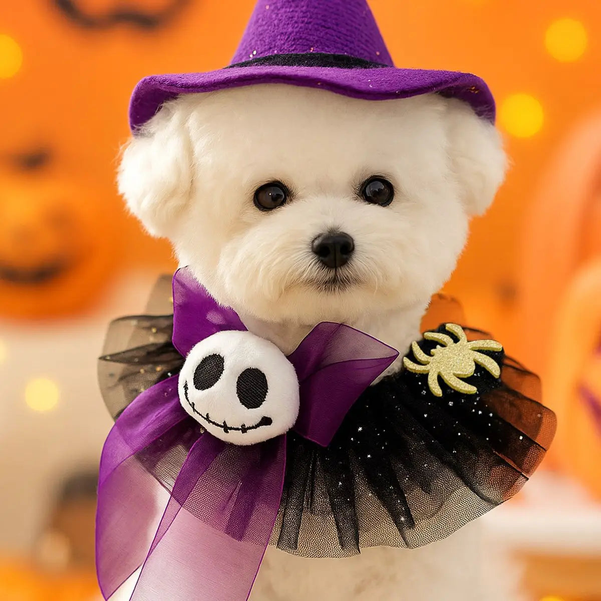 Halloween Knitted Dog Scarf