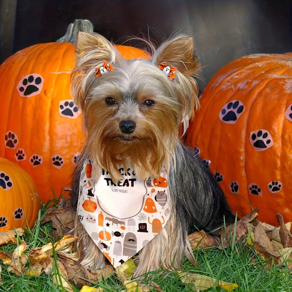 Halloween Dog Bandana 10-Pack
