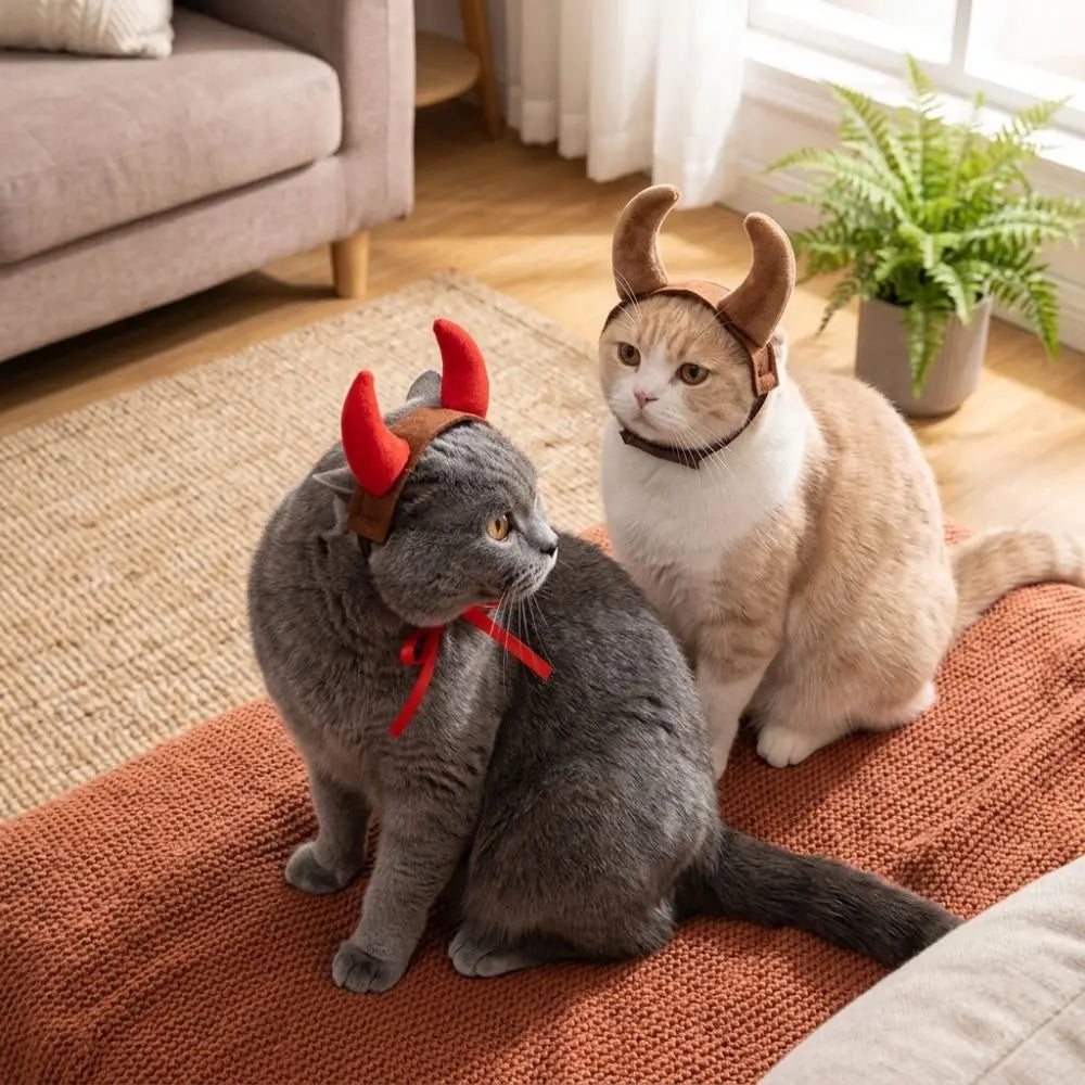 Devil Horns Headband for Dogs