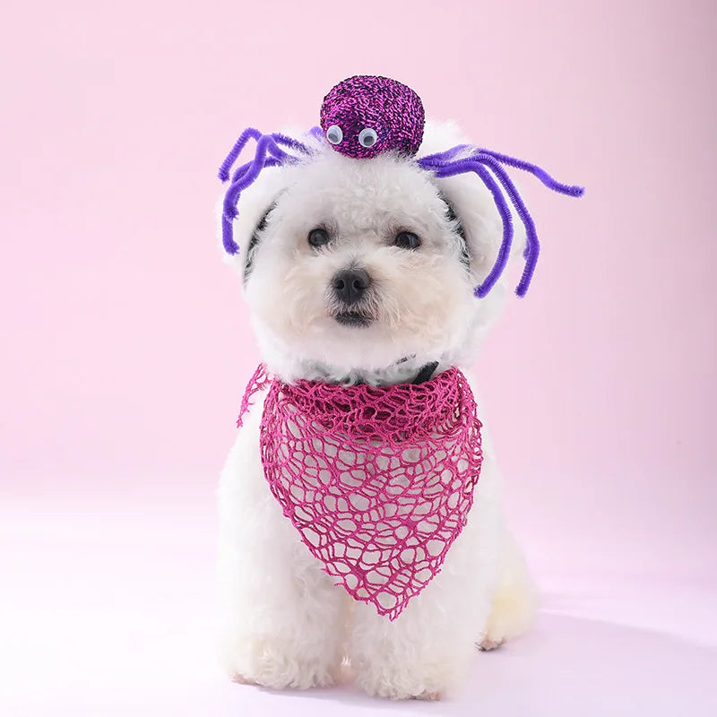 Halloween Spider Headband for Dogs