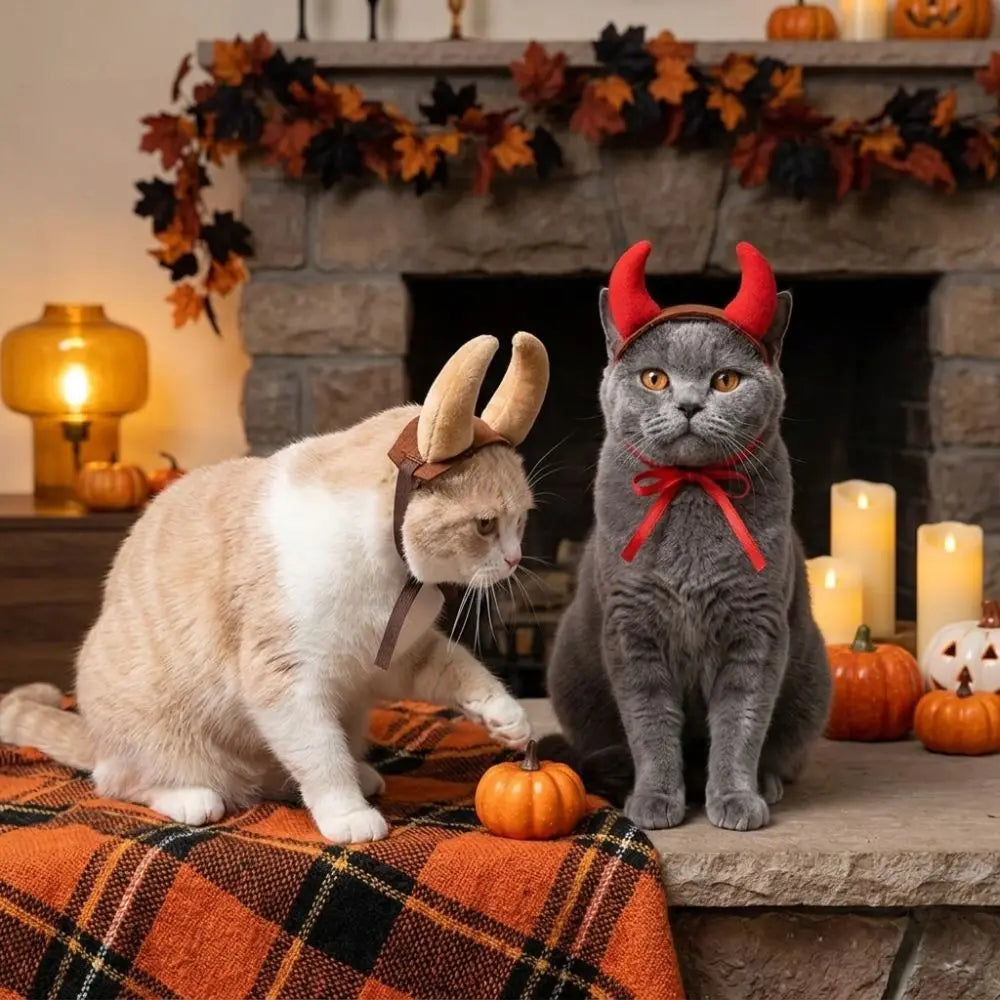 Devil Horns Headband for Dogs