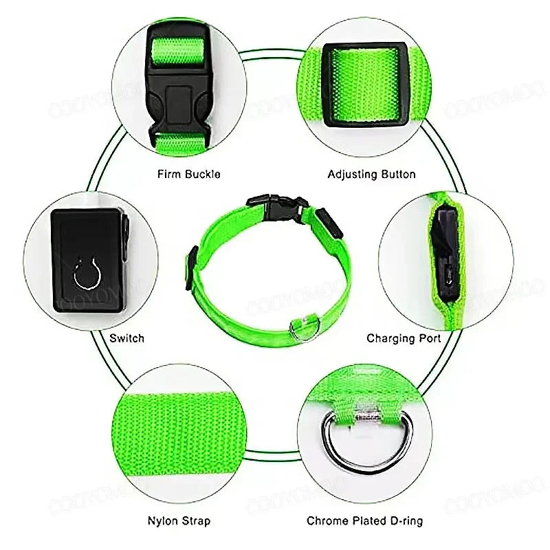 LED Light-Up Dog Collar