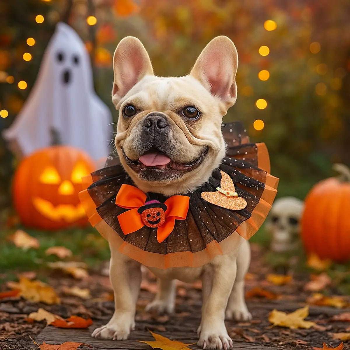 Halloween Knitted Dog Scarf