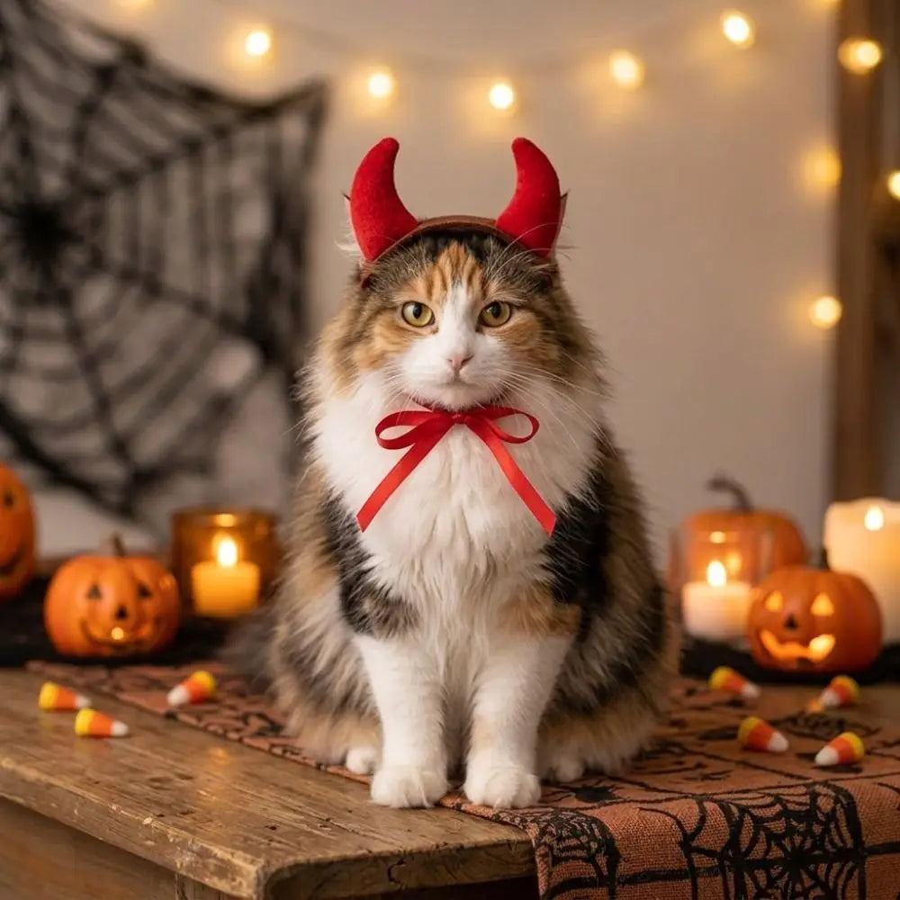 Devil Horns Headband for Dogs