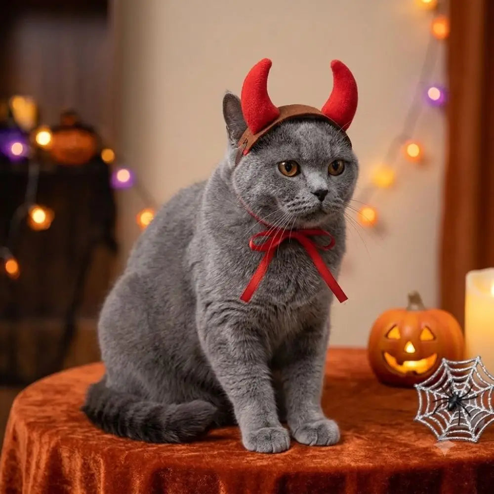 Devil Horns Headband for Dogs