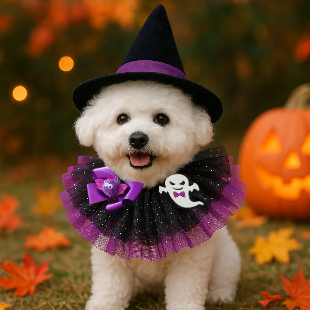 Halloween Knitted Dog Scarf